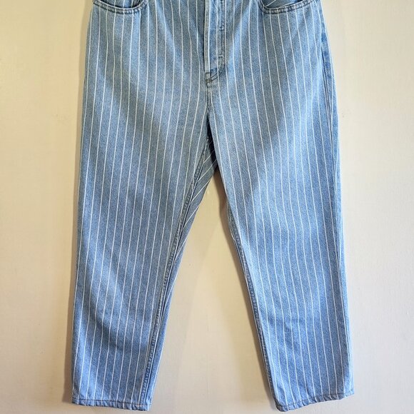 Everlane 90's Cheeky Straight Jean Stripe Ankle Light Wash Size 28 - Picture 3 of 11
